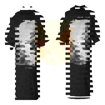 Creation Of Chicken Adam クラシック ミケランジェロ ニワトリ ファニー Tシャツ - Kawaiitshirt