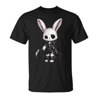 Creepy Cute Kawaii Bunny Horror Aesthetic Goth Rabbit T-Shirt - Monsterry