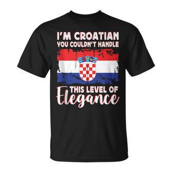 Croatia Flag Proud Elegant Croatian Boyfriend Girlfriend Tank Top T-Shirt | Mazezy