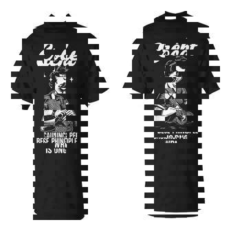 Crochet Because Punching People Is Wrong T-Shirt | Seseable FR