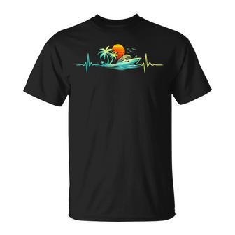 Cruise Ship Vacation Summer Cruise Heartbeat Cruising T-Shirt - Thegiftio