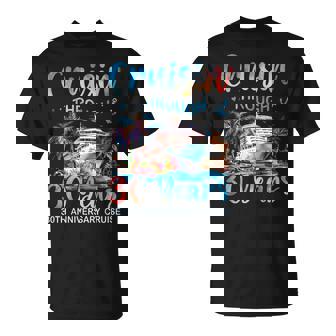 Cruisin Through 30 Years 30Th Anniversary Cruise Trip Couple T-Shirt | Seseable UK