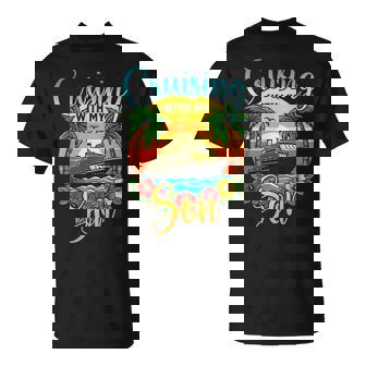 Cruising With My Son Mom Dad Cruise Vacation Matching T-Shirt - Monsterry