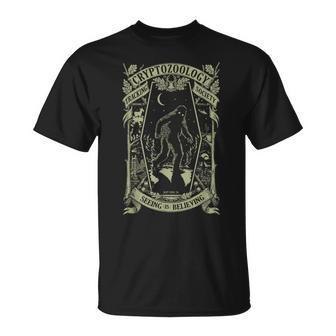 Cryptozoology Tracking Society Cryptid Bigfoot Jackalope T-Shirt - Thegiftio UK