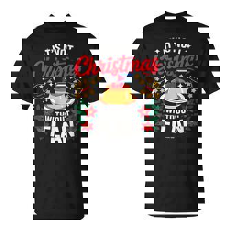 Cuban Christmas Saying Flan Dessert Holiday Humor T-Shirt | Mazezy