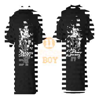 Cumpleaños 11 Años Tema De Baloncesto Cumpleaños Niño 11 Años Camiseta unisex - Regaloses