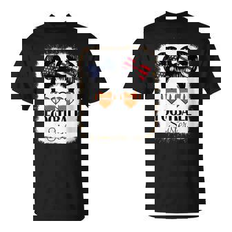 Cute American Football Sister US Flag Support Brother T-Shirt | Mazezy