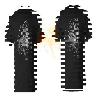 Cute Christmas Reindeer Lights Pajamas Kids Women Family T-Shirt | Mazezy