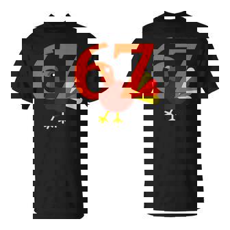 Cute Dancing Turkey 67 Meme Thanksgiving Humor T-Shirt | Mazezy