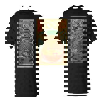 Cute Kawaii Gamer Cat Ramen Retro Japanese Cat Gaming Tank Top T-Shirt | Mazezy