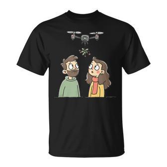 Cute Mistletoe Drone Look Tank Top T-Shirt | Mazezy