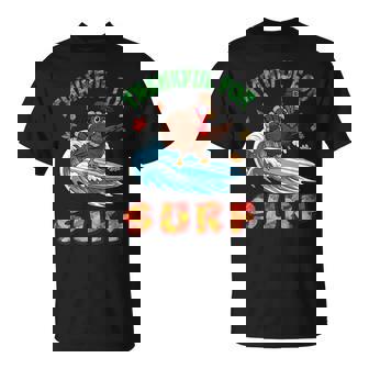 Cute Turkey Thankful For Surfing Thanksging Day Surfer Fan T-Shirt | Mazezy