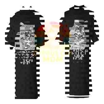 Cyprus Cat Mom Retro Vintage Cat Lover & Owner T-Shirt | Mazezy