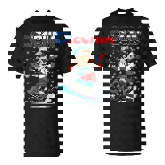 Czech Republic Snowboard Kid Czechia For Boys Kids T-Shirt | Mazezy