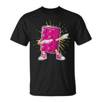 Dab Dabbing Brick Baumeister Block Baustein T-Shirt - Seseable
