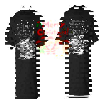 Dabbing Santa Elf Friends Christmas Boys Girls Men Xmas Dab T-Shirt | Mazezy