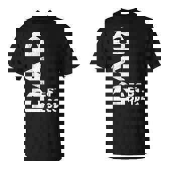 Dad Est 2025 Papa 2025 Wurde Zumater 25 Befördert Neuer Papa 2025 T-Shirt - Geschenkecke