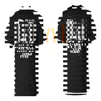 Dad Fixer Of All Things Carpenter Tools T-Shirt | Mazezy