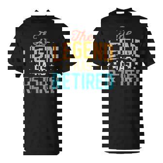 Dad Grandpa Retirement The Legend Has Retired 2025 Men T-Shirt | Mazezy