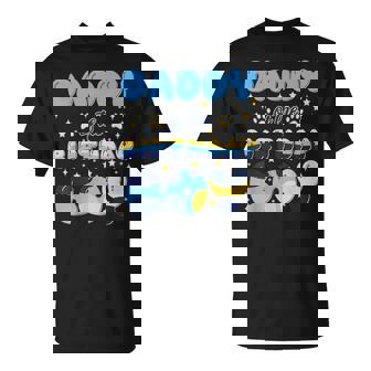 Daddy Of The Bday Boy Blue Dog Theme Party Family Matching T-Shirt - Monsterry