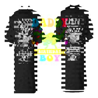 Daddy Of The Birthday Boy Dinosaur Raptor Tank Top T-Shirt | Mazezy