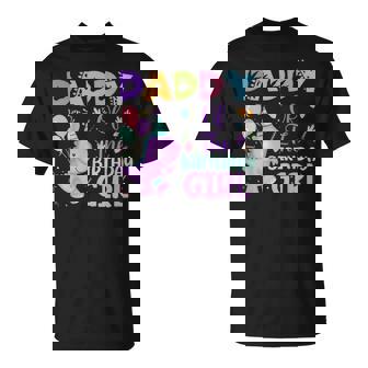 Daddy Of The Birthday Girl Dinosaur Saurus Rex Party T-Shirt - Thegiftio