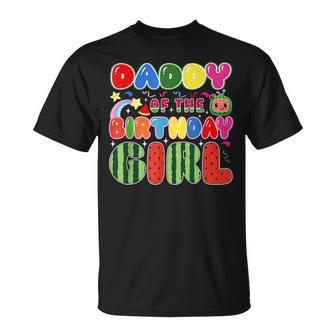 Daddy Of The Birthday Girl Melon Family Matching T-Shirt - Thegiftio UK