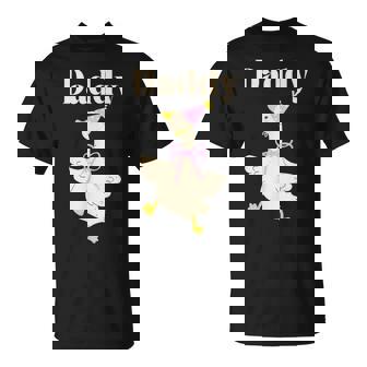 Daddy Of The Silly Goose Birthday Girl Matching Family T-Shirt | Mazezy