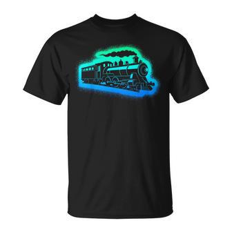 Dampflok Modelleisenbahn Kinder Herren Jungen Eisenbahn T-Shirt - Geschenkecke