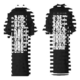 Dasher Dancer Prancer And Bourbon Whiskey Christmas T-Shirt | Mazezy