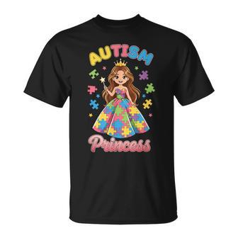 Daughter Autism Princess Proud Autistic Girl Autism Awaren T-Shirt - Seseable