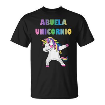 De Unicornio Para Abuela Abuela Unicornio Cuello Camiseta unisex - Regaloses