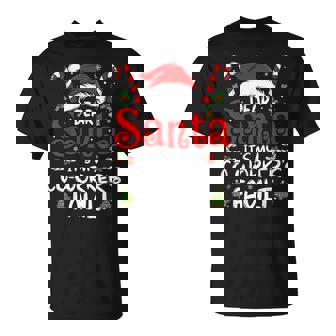 Dear Santa It’s My Coworker’s Fault Saying Christmas T-Shirt - Monsterry