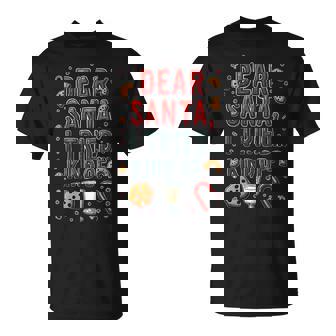 Dear Santa I Tried Kind Of Christmas Cookies T-Shirt - Monsterry