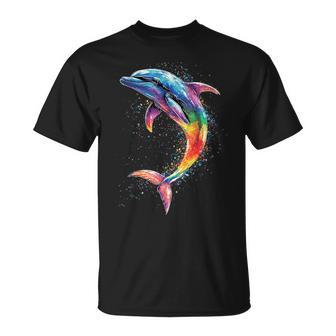 Delphin Taucher Delphine Ozeanüße Delfine Delfin T-Shirt - Geschenkecke