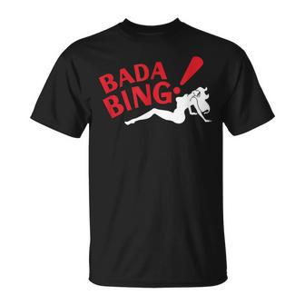 Deropranos-Klassiker Bada Bing Kunstwerk Grafische Bekleidung T-Shirt - Geschenkecke