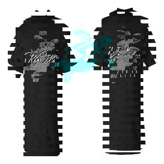 Destin Beach Florida FL Sea Turtle Scuba Diving Diver T-Shirt | Mazezy