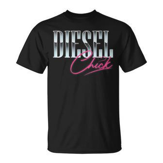 Diesel Chick Trucker Truck Driver Retro Vintage T-Shirt - Thegiftio UK