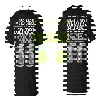 Dill Picking Pickle Lover Just A Girl Who Loves Pickles T-Shirt | Mazezy