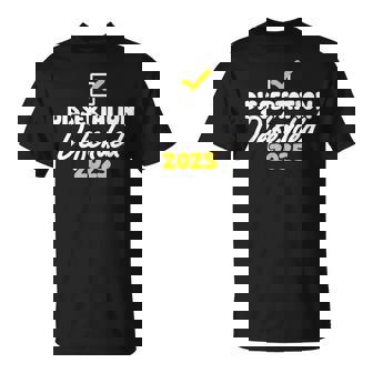 Dissertation Defended 2025 For PhD EDD Doctorate Graduation T-Shirt | Mazezy