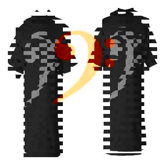 Distressed Bass Clef Or F For Bassist Musician Tank Top T-Shirt | Mazezy