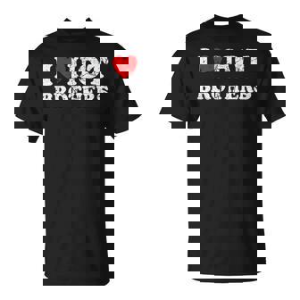 Distressed I Heart Hot Brothers I Love Hot Brothers T-Shirt | Seseable FR