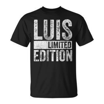 Divertida Camisa De Broma Con Nombre Personalizado Luis Edición Limitada Cuello Camiseta unisex - Regaloses