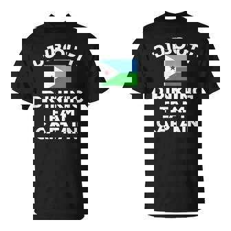 Djibouti Drinking Team Captain Beer Flag Group Party T-Shirt | Mazezy