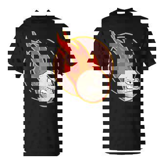 Dodgeball Burning Ball Players Beach Sports Dodgeball T-Shirt | Mazezy