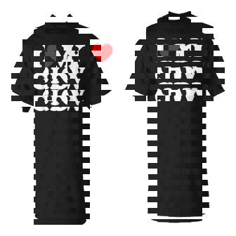 Dog I Love My Chow Chow Chow Tシャツ - Kawaiitshirt