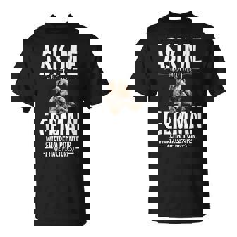 Dog Owner Pet Lover Ask Me German Wirehaired Pointer T-Shirt | Mazezy