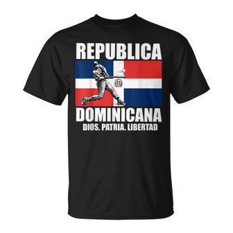 Dominicano Flag Rd Dominican Republic Baseball Bandera T-Shirt - Thegiftio UK