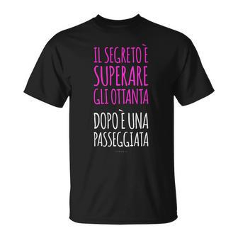 Donna Regalo Ottanta Anni Regalo Ottantenne Compleanno 80 Anni Con Collo A Maglietta - Novitaregali