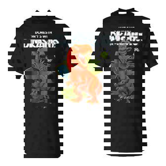 Don't Mess With Dinkasaurus Dinosaur Pickleball Fans T-Shirt | Mazezy